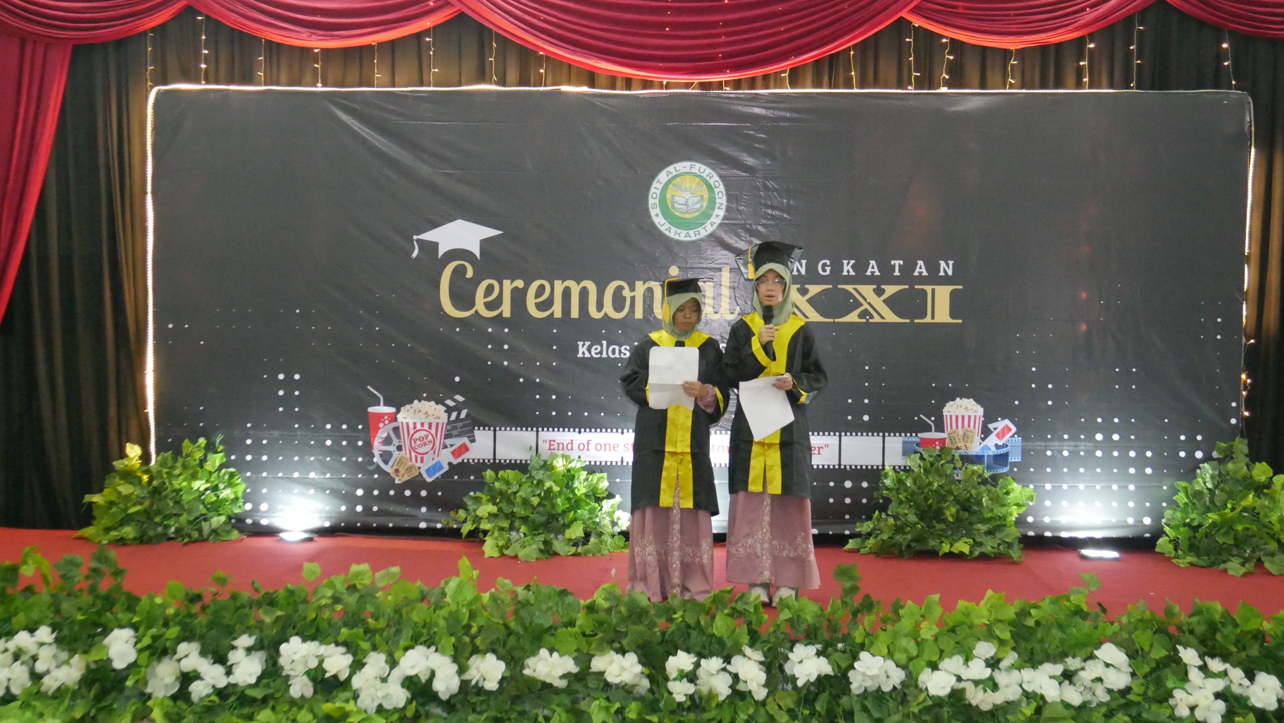 Pidato dari Fadlun dan Riana pada Ceremonial Apresiasi Angaktan XXI (21) SDIT Al-Furqon