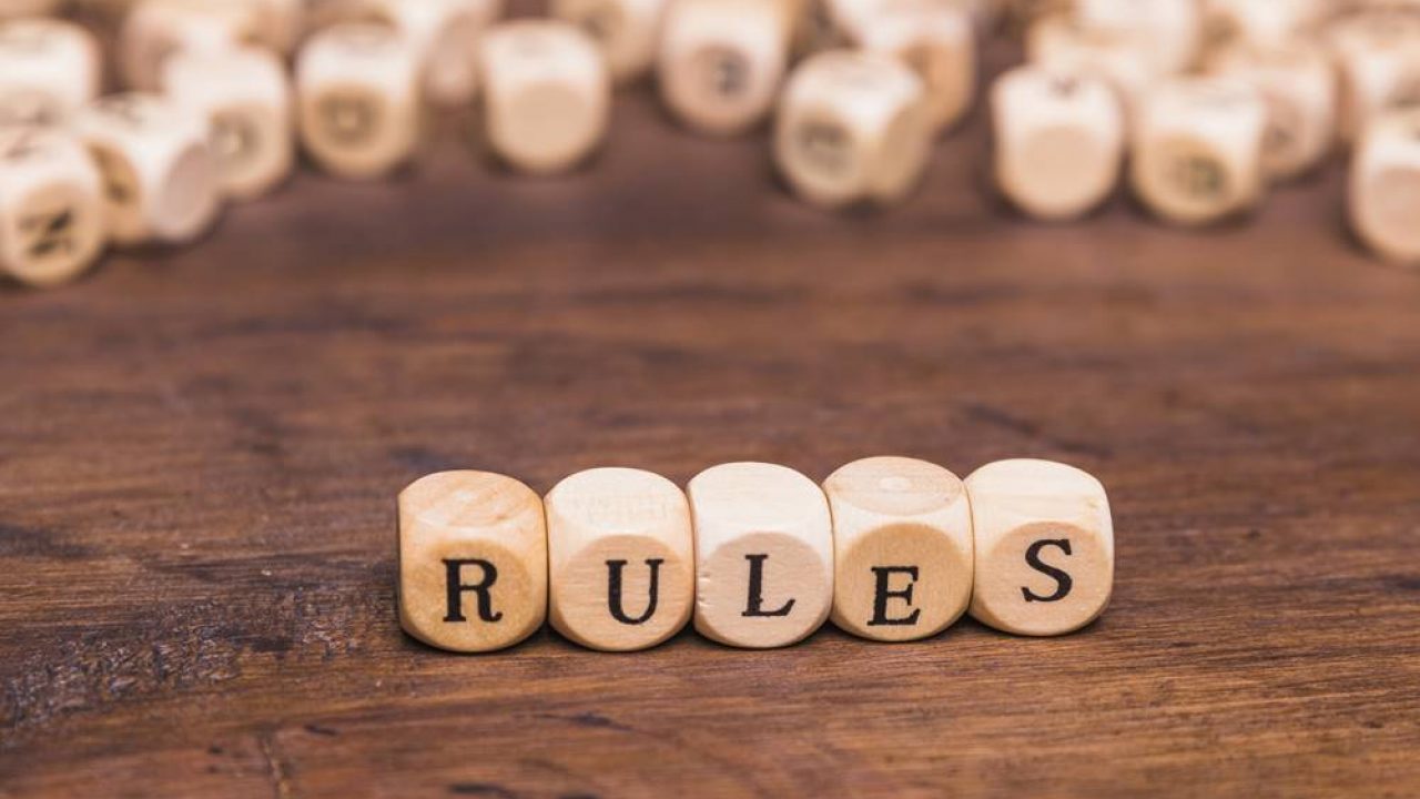 dice with rules letters