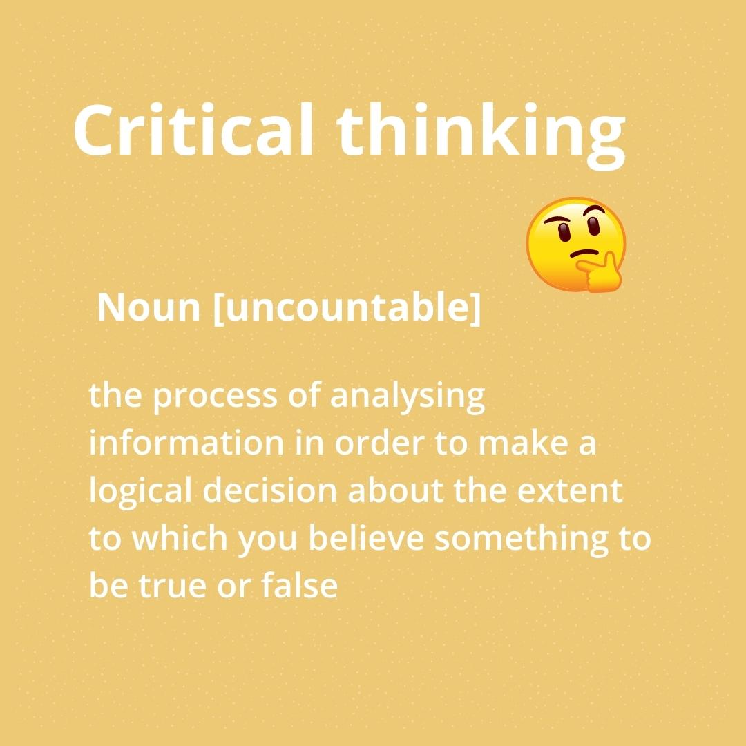 meaning of critical thinking definition