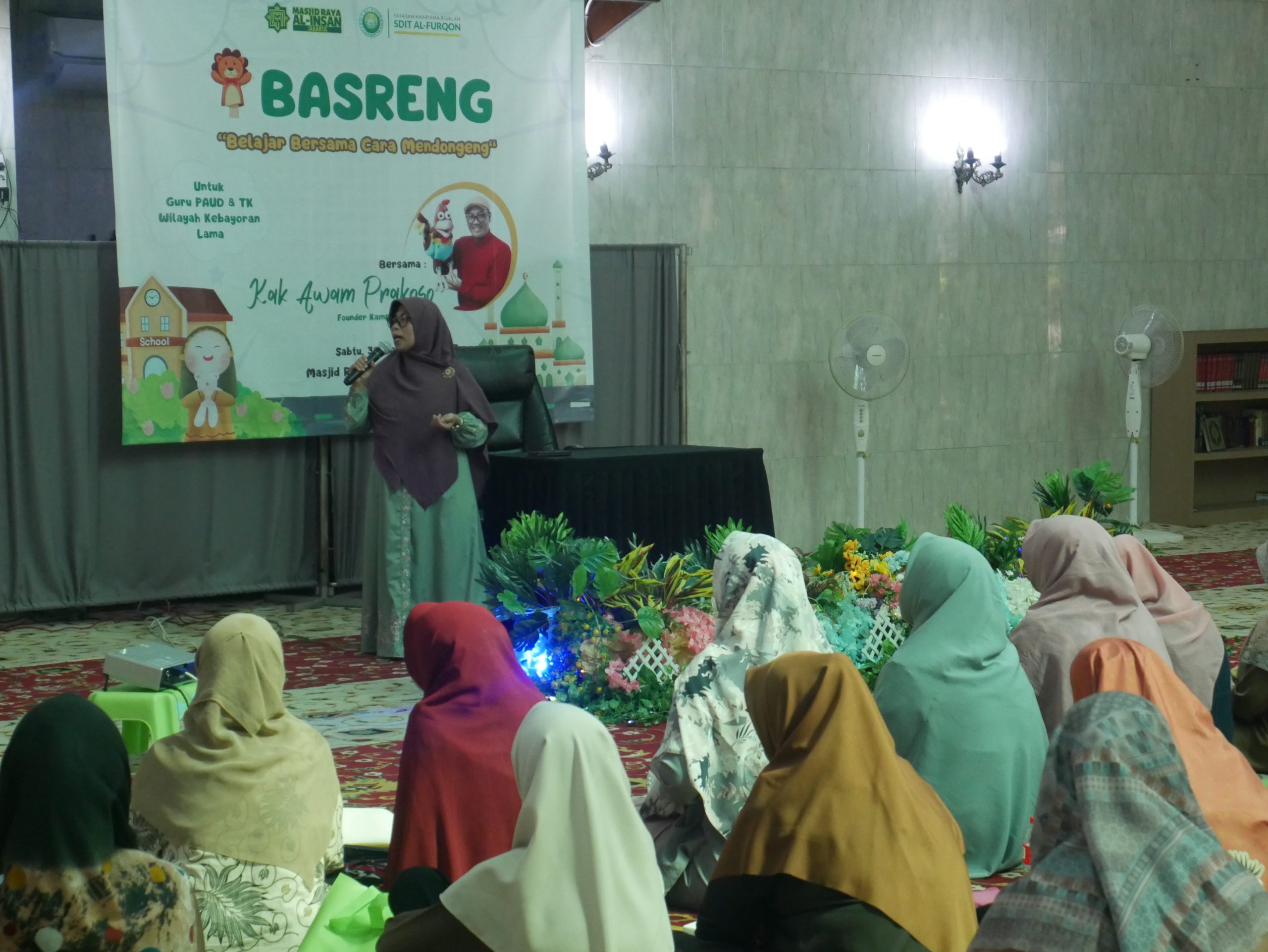 Sabutan dari Ibu Andriani Kepala Sekolah SDIT Al-Furqon pada BASRENG 2023