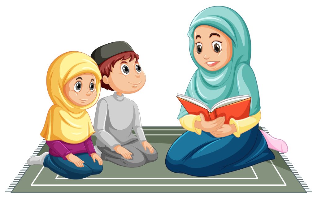 Vector belajar untuk pengembangan keterampilan anak di rumah