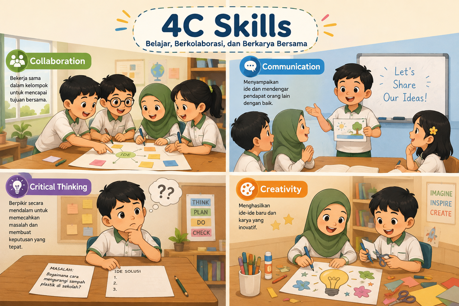 Belajar 4C Skills - SDIT Al-Furqon