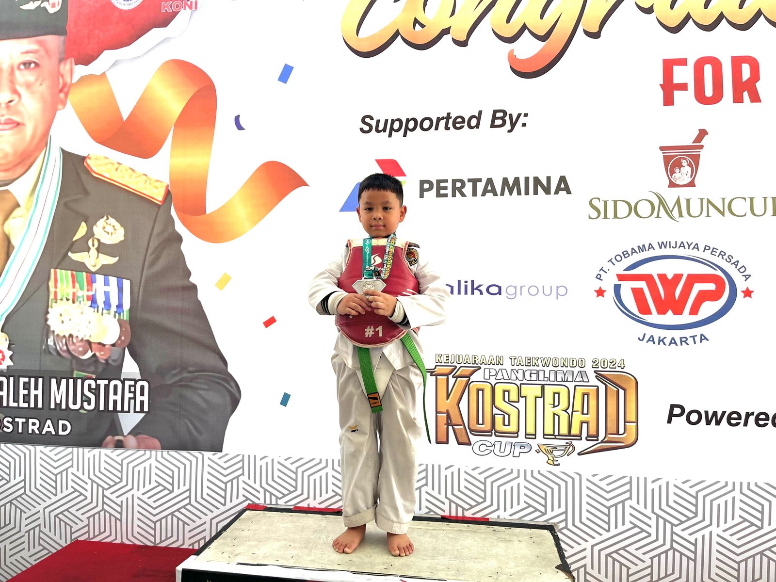 Kelas 1 Dzulfikar Medali Perak Pangkostrad Cup Tahun 2024